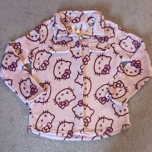 Hello Kitty Pink and Maroon Fleece Top